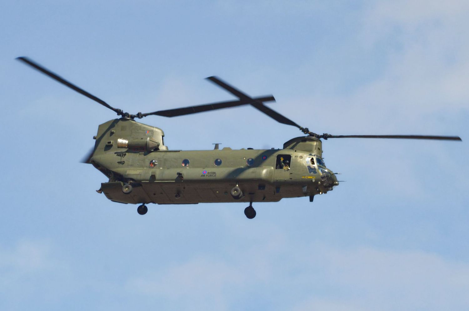 Chinook helicopter flying during an air show in the UK Rotherham Photography air shows
