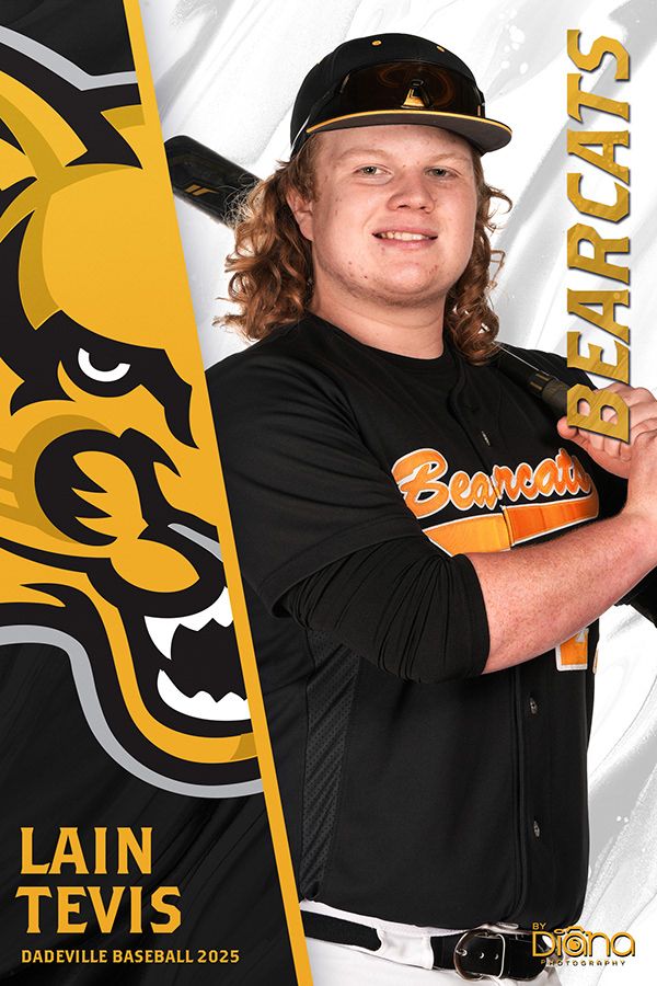 Baseball player portraits with black uniforms against yellow and black team branding.