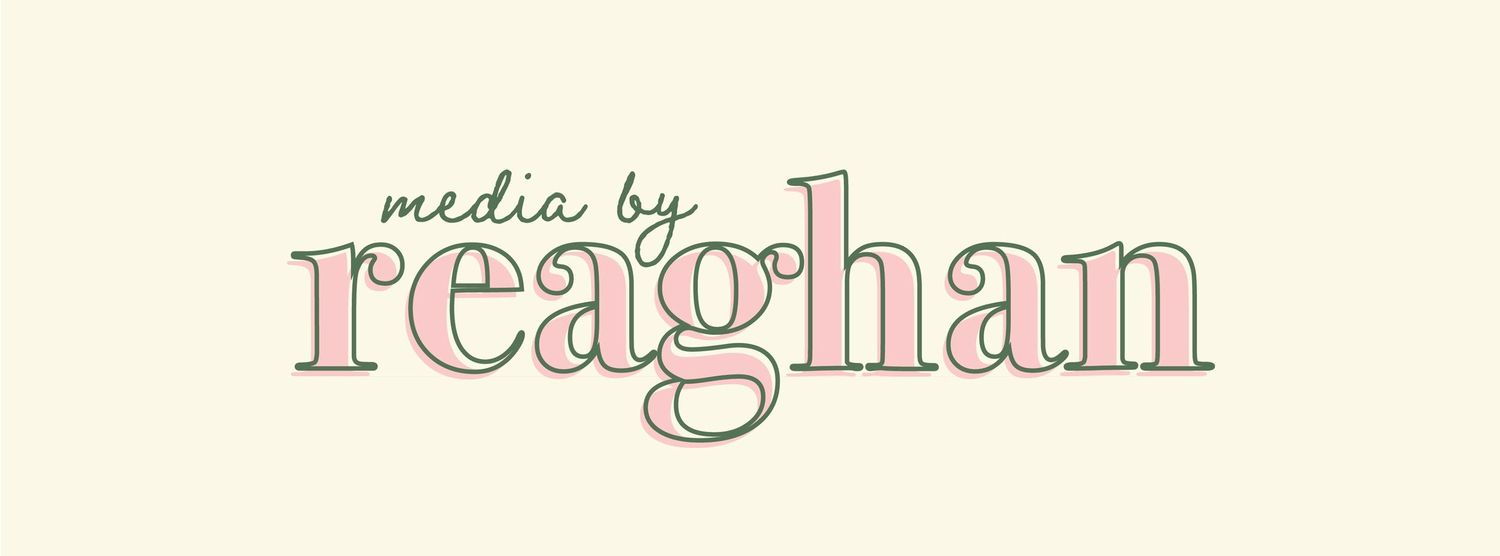 Elegant script text design in soft pink tones on cream background.