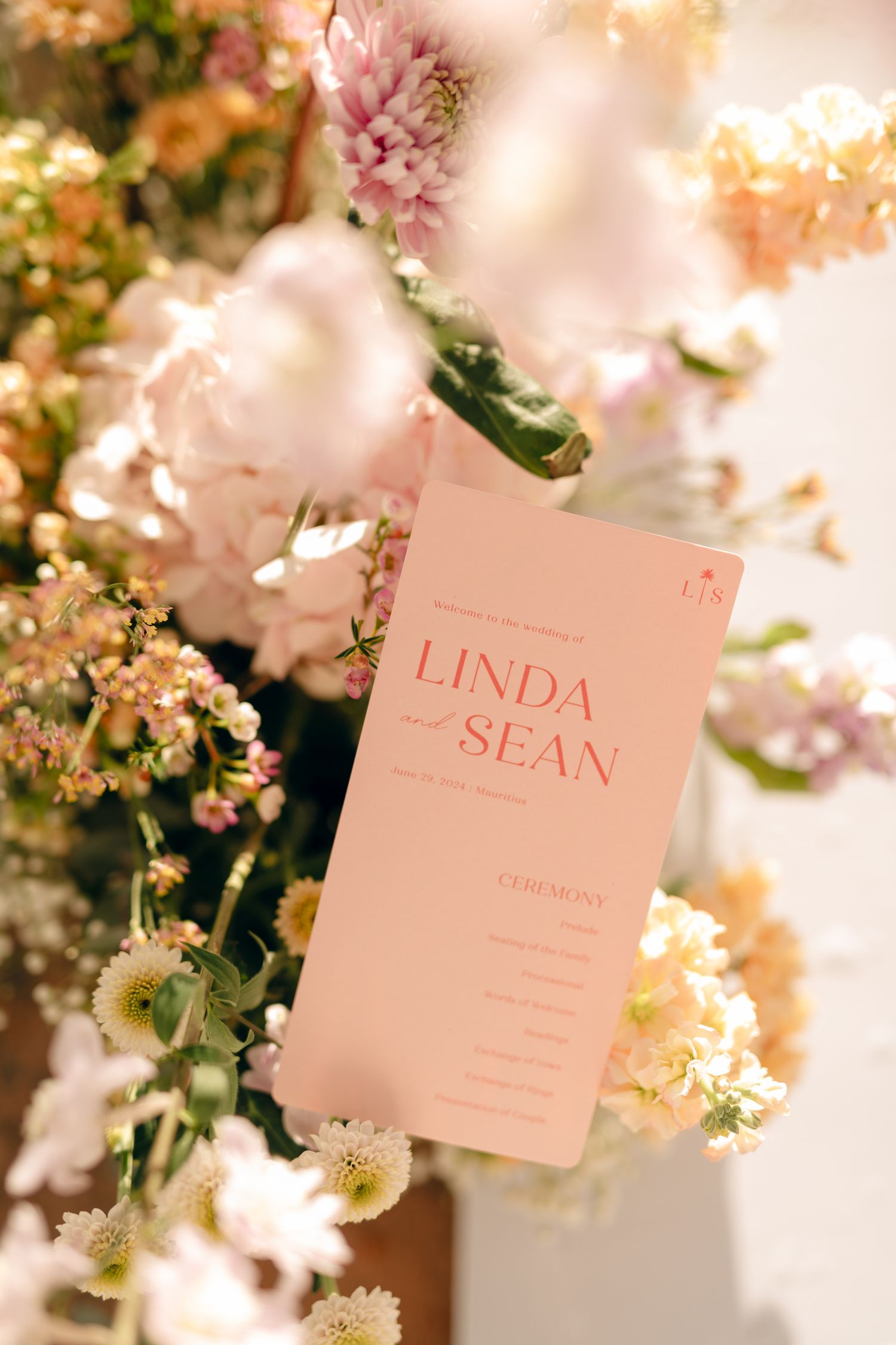 JS Studio events by Jeff Soo for wedding design and florals