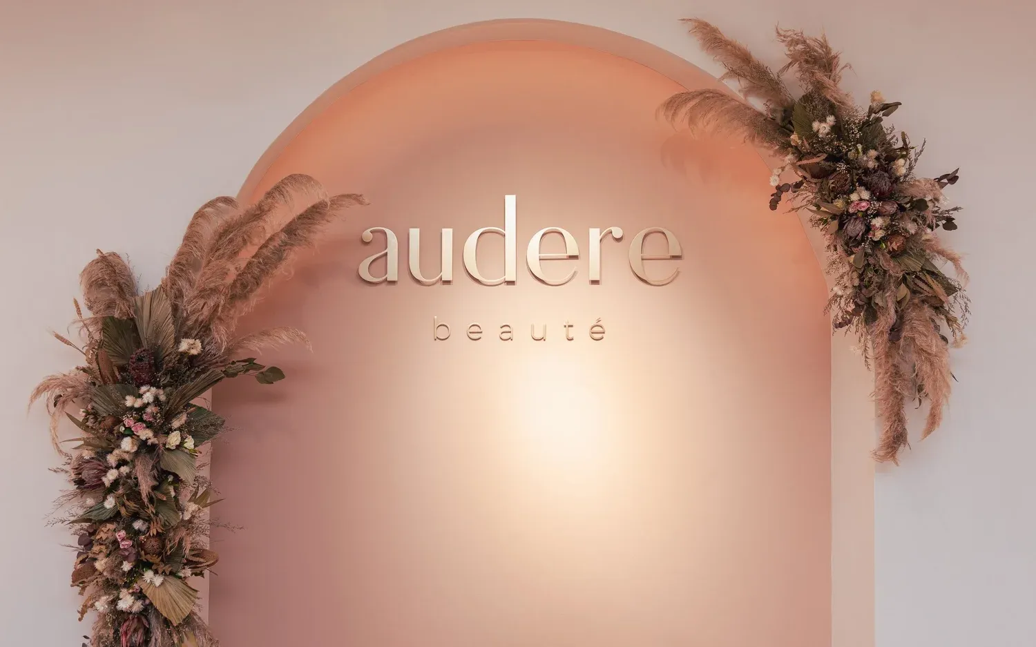 JS Studio events by Jeff Soo for brand and lifestyle design for Audère Beauté. Floral Styling