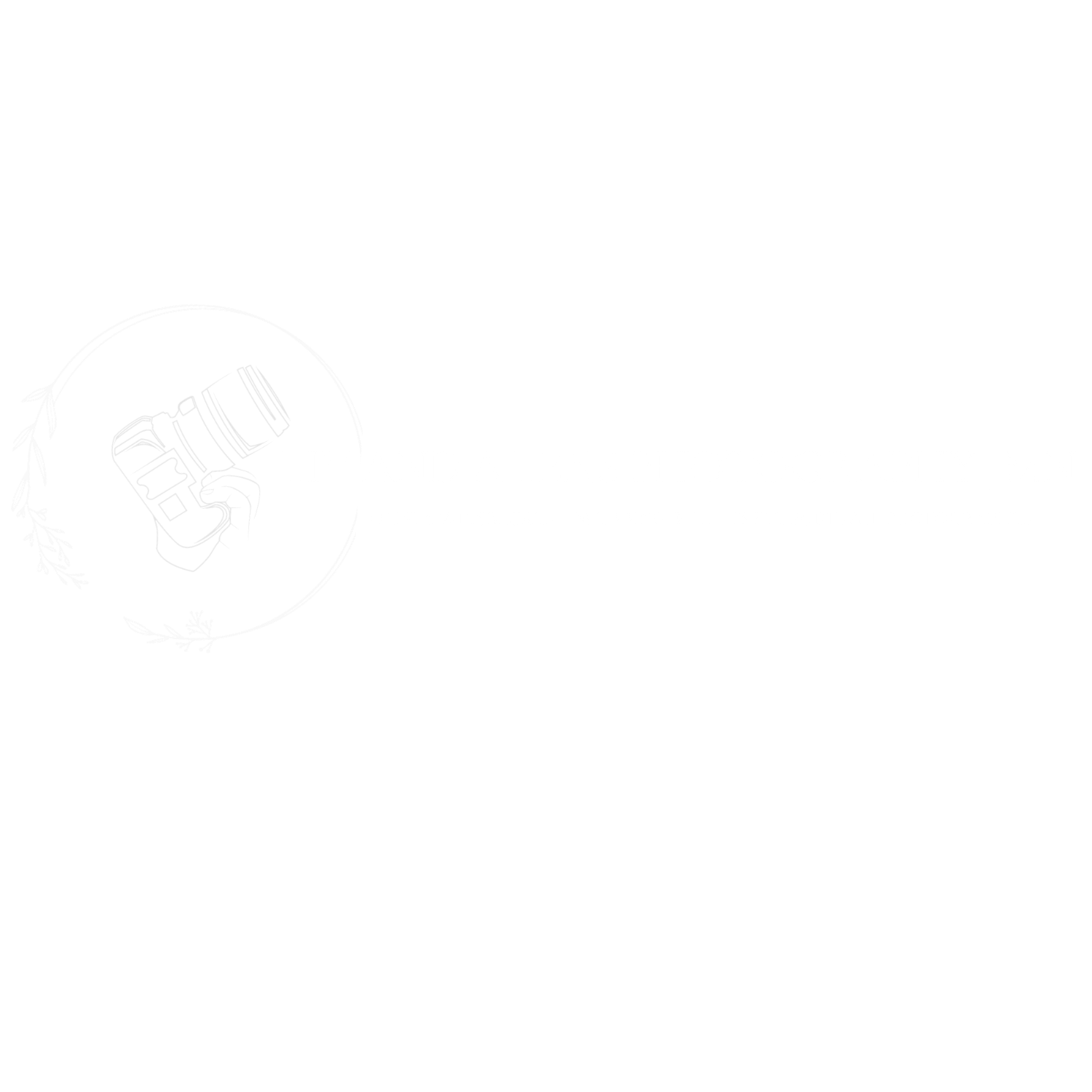 White version of Liv and a Lens Photography MN logo for wedding and lifestyle portrait photographer.