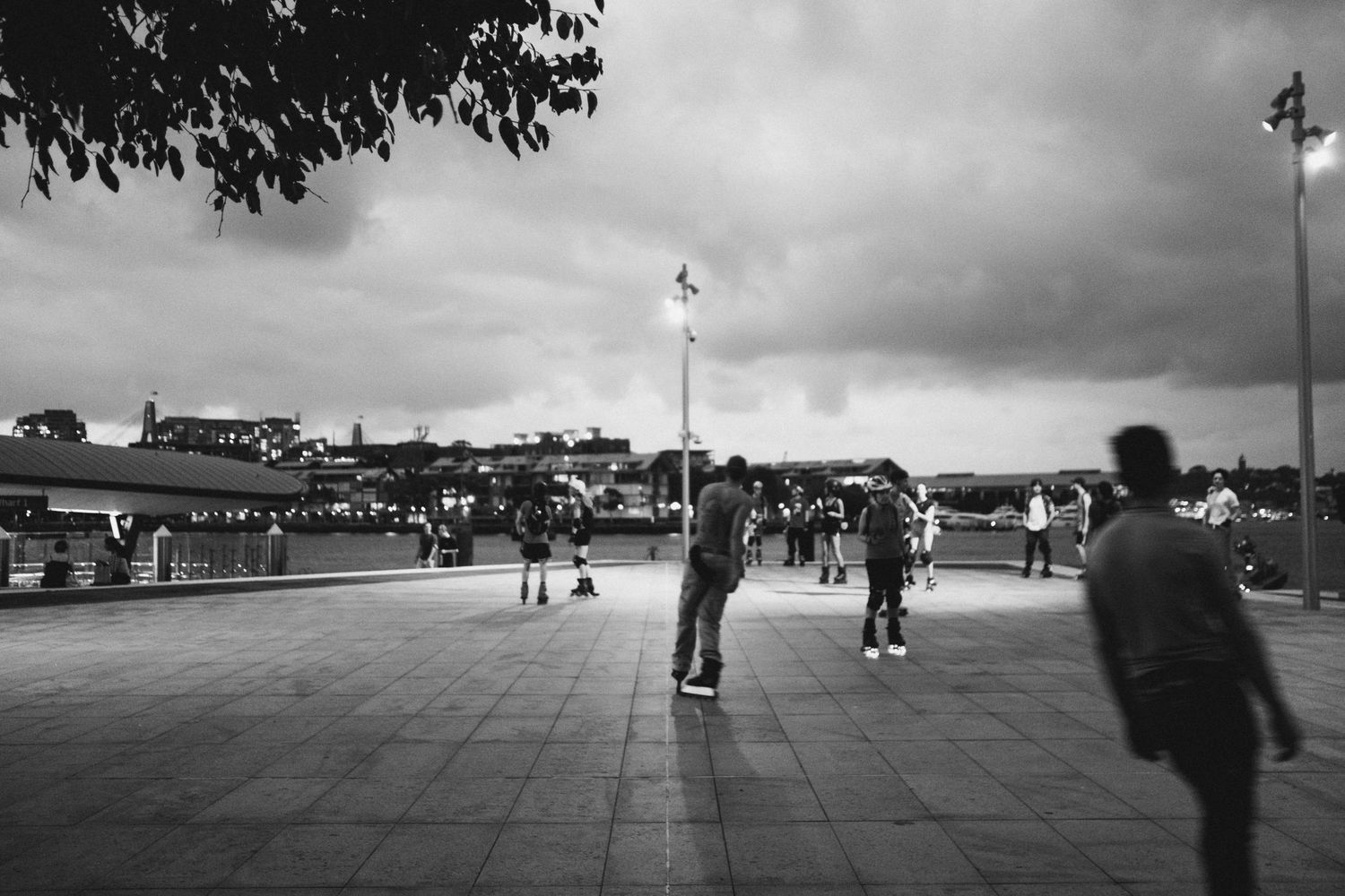 Travel photo of roller skaters taken in Sydney, Australia