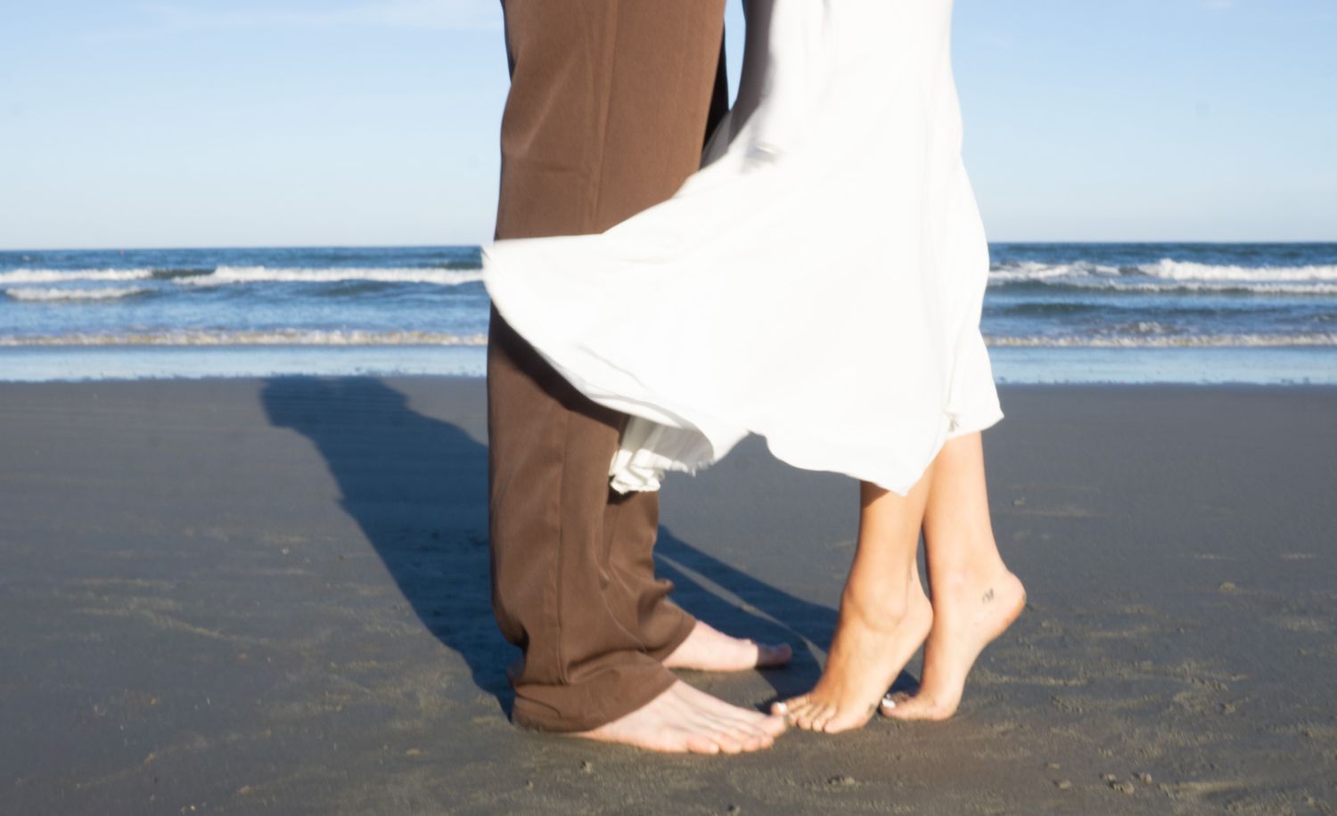 engagement on beach