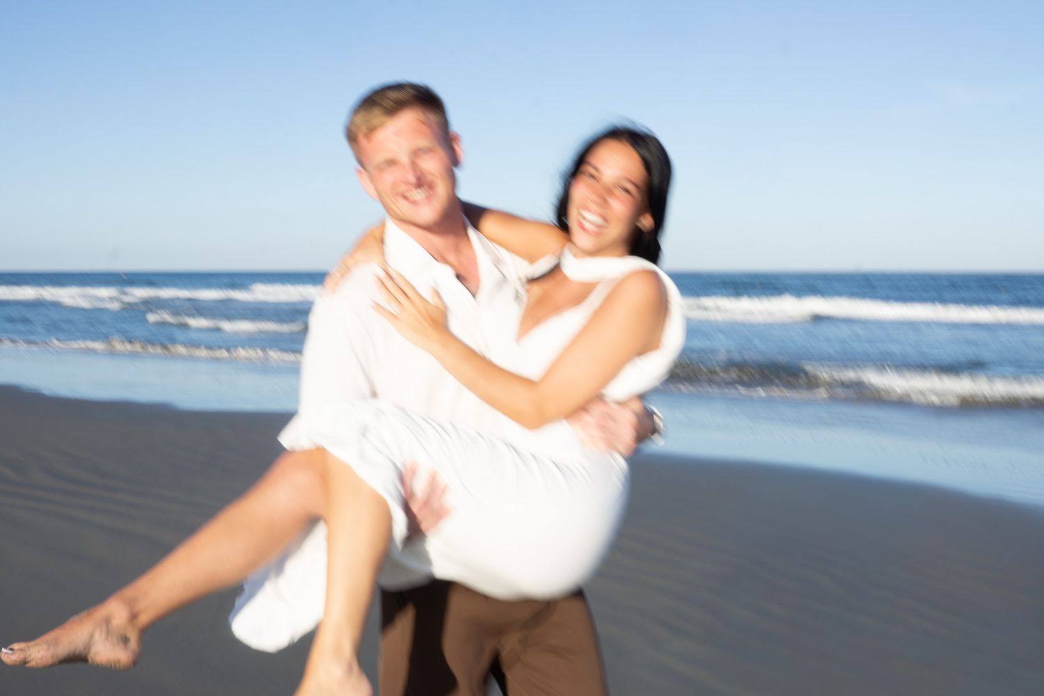 engagement on beach