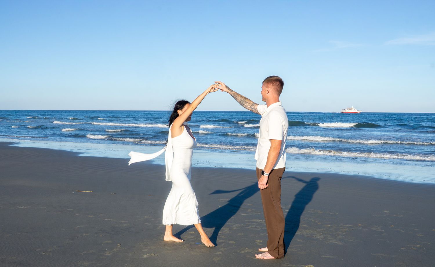 engagement on beach