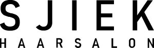 Black text logo design for Slekstjer Haarsalon against white background.