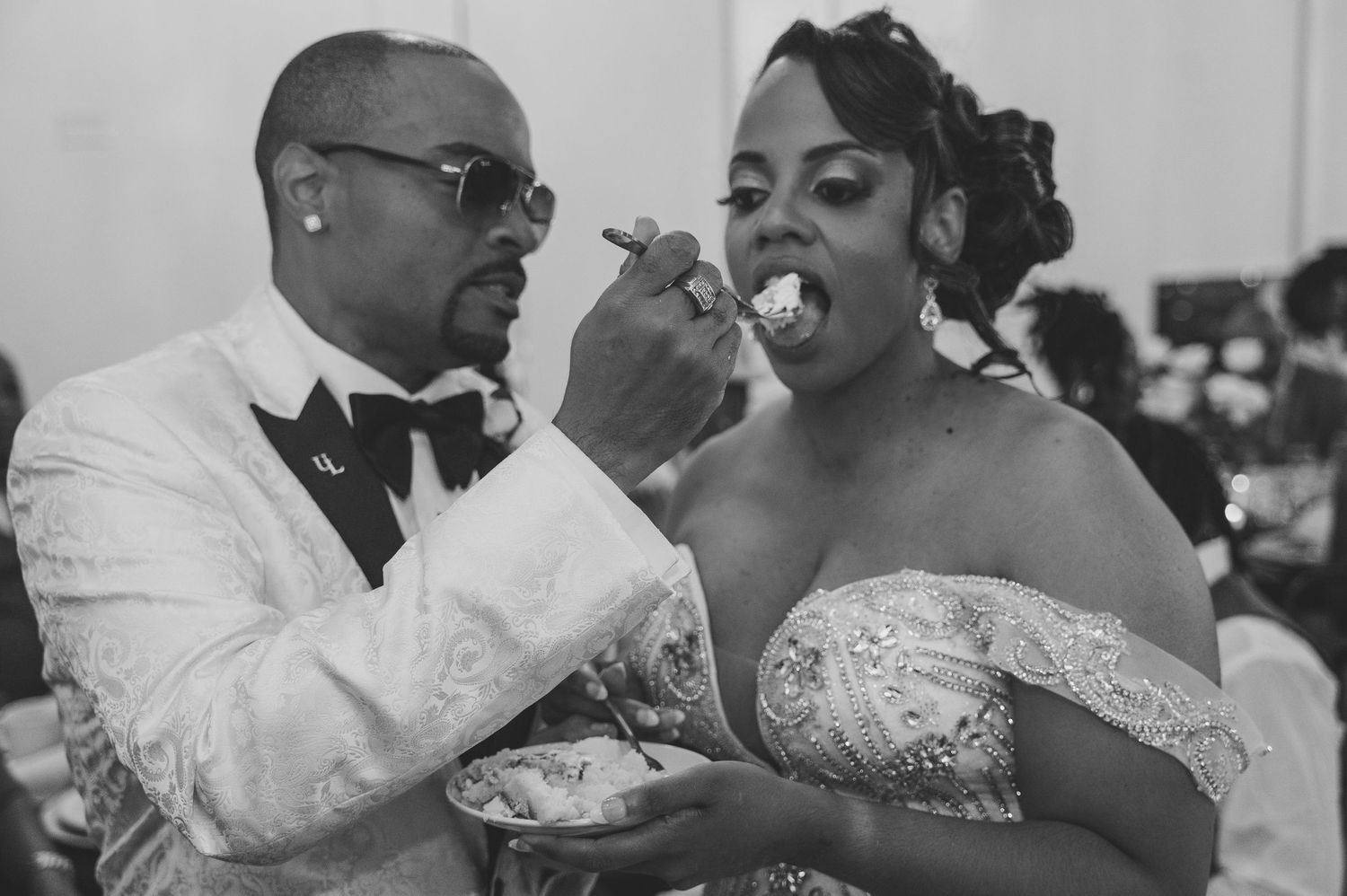 Intimate moments captured during an elegant wedding ceremony.