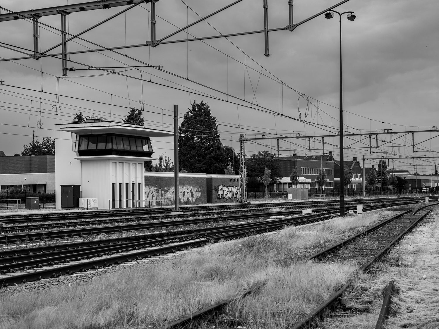 Trein rails in Roermond