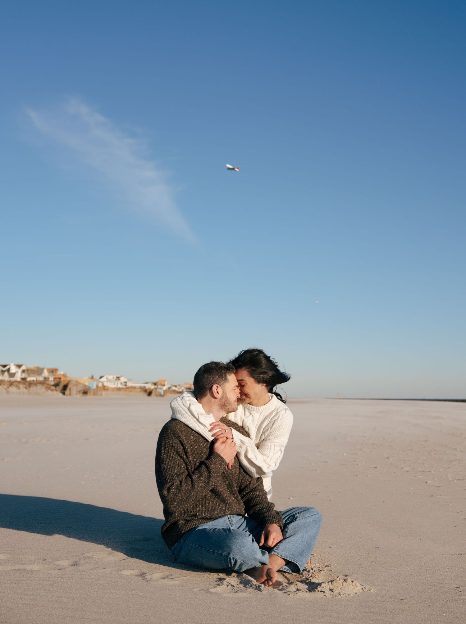 Intimate couple photos captured in a serene desert landscape setting.