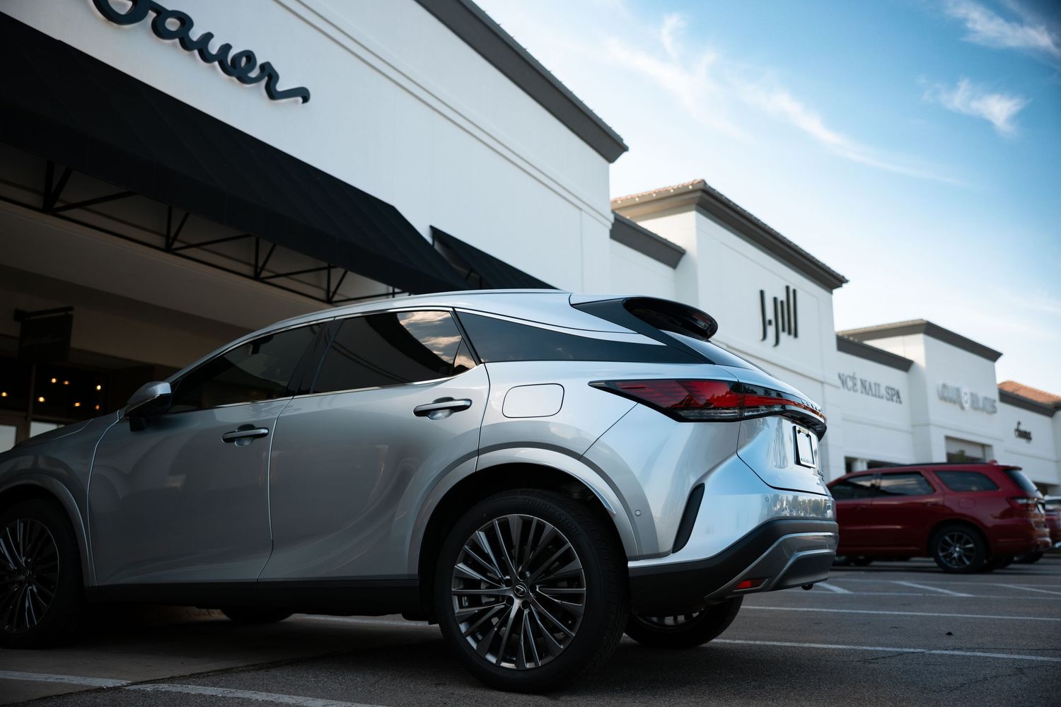 image of Lexus suv parked at bradley fair shopping center in wichita ks