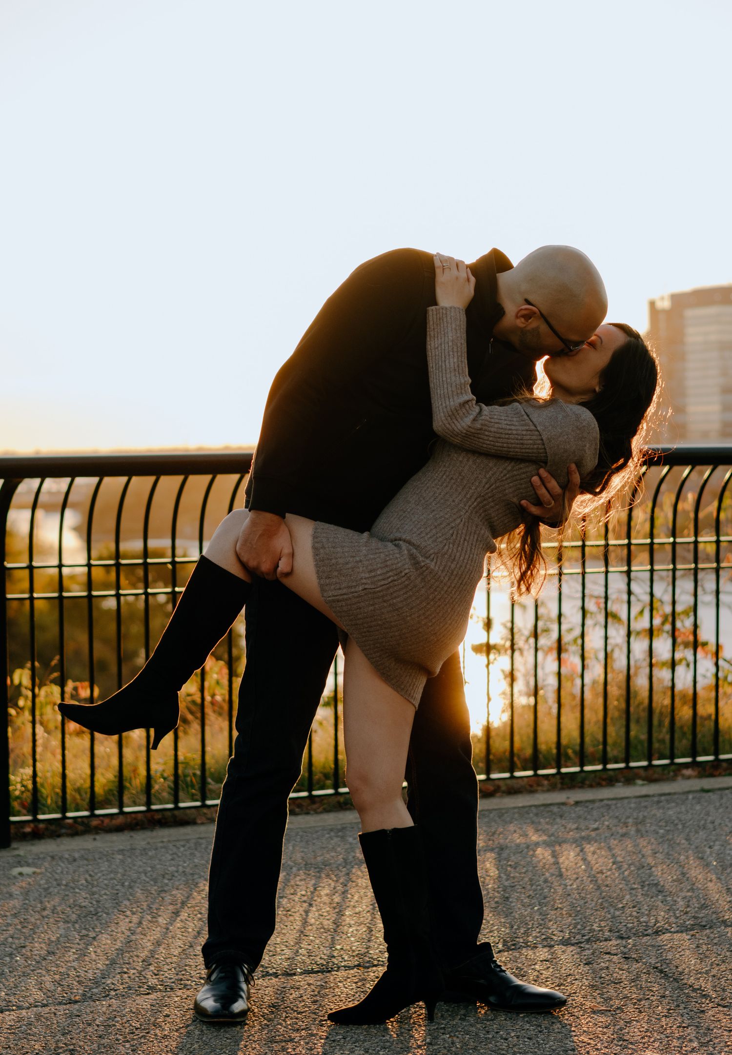 Sunset engagement photos - Mag's Socials