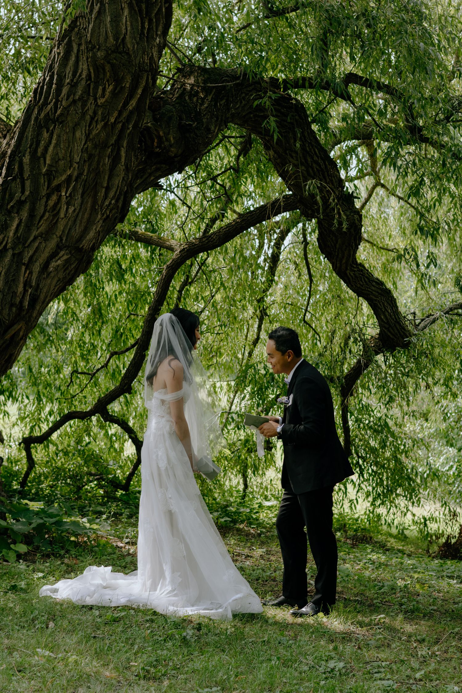 First look on wedding day in Ottawa