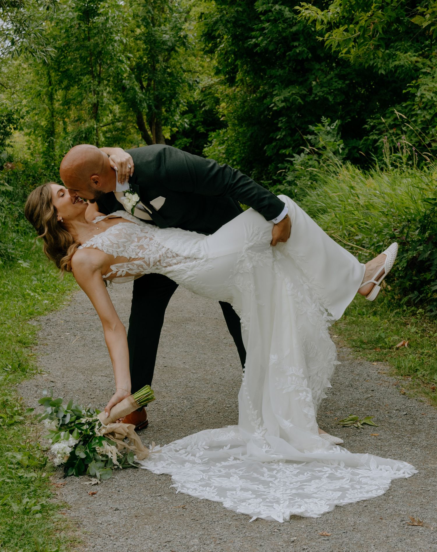 Couples wedding portrait dip