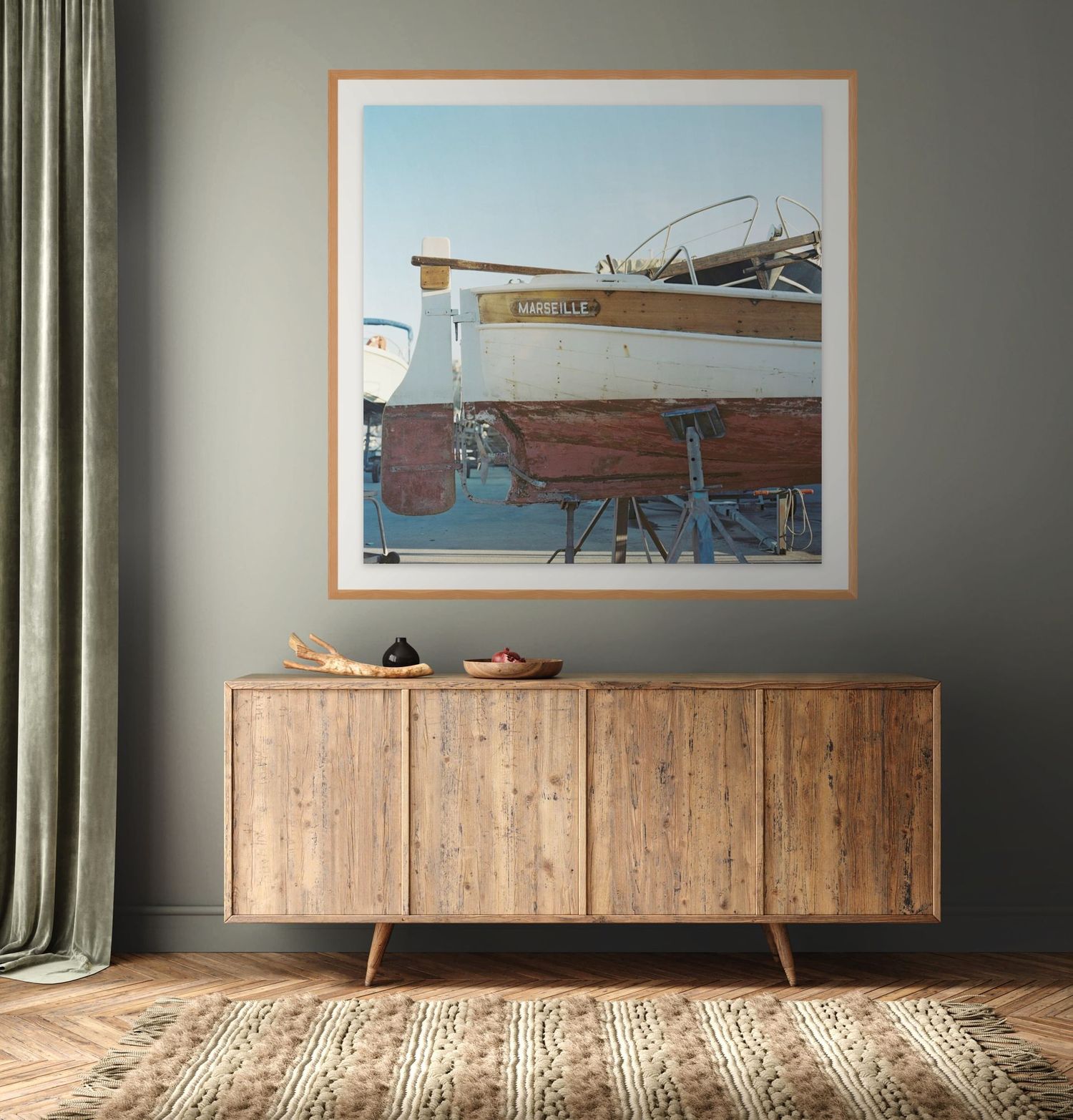 France travel print. Home decor and wall print. Beach decor. Hotel decor. Nautical print. Boat wall art.