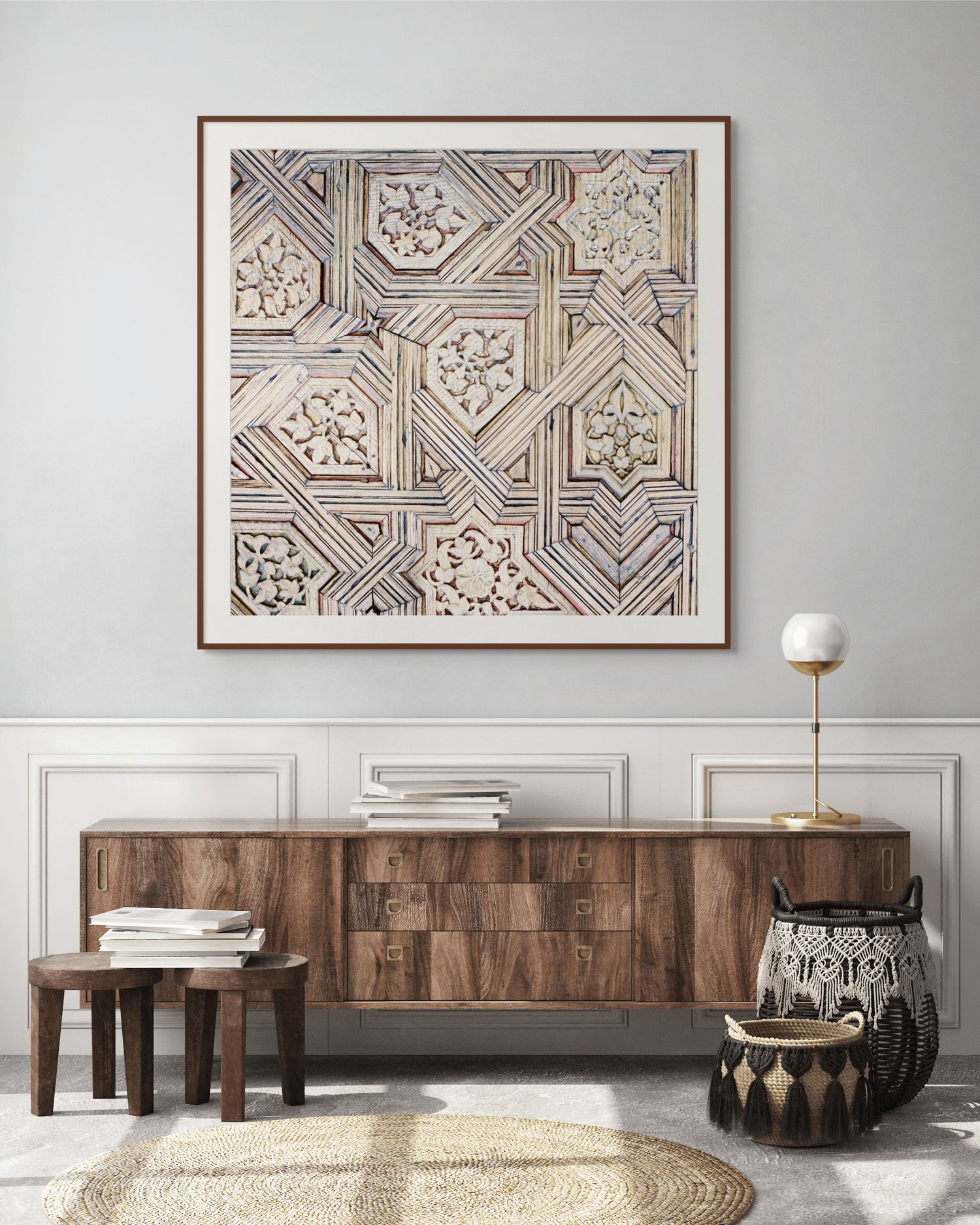 Spain travel print. Home decor and wall print.  Warm color with gold, bronze and copper. Living room, dining room decor. Hotel decor.