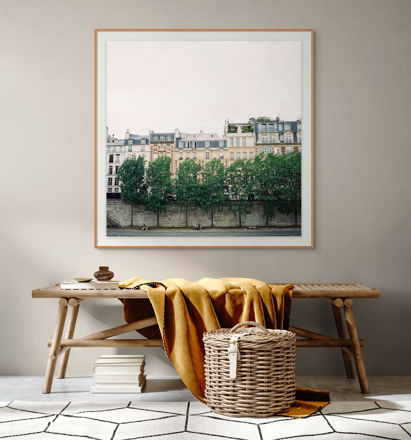 Paris travel print. Home decor and wall print. Living room decor, foyer decor. Colorful wall art. Parisian wall art. Hotel decor.