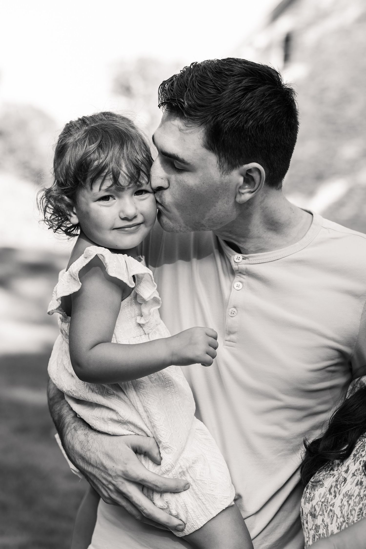 A high-end black and white portrait | candid moment by Megan Mariah Photography