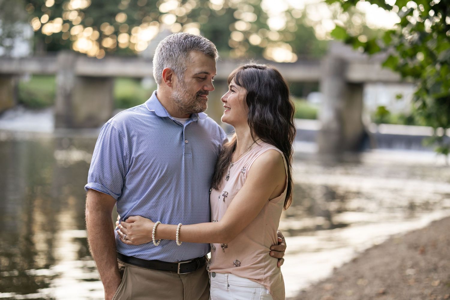 A candid moment for this couple at Grings Mill in Reading PA, romantic and elevated couples session by Megan Mariah Photography