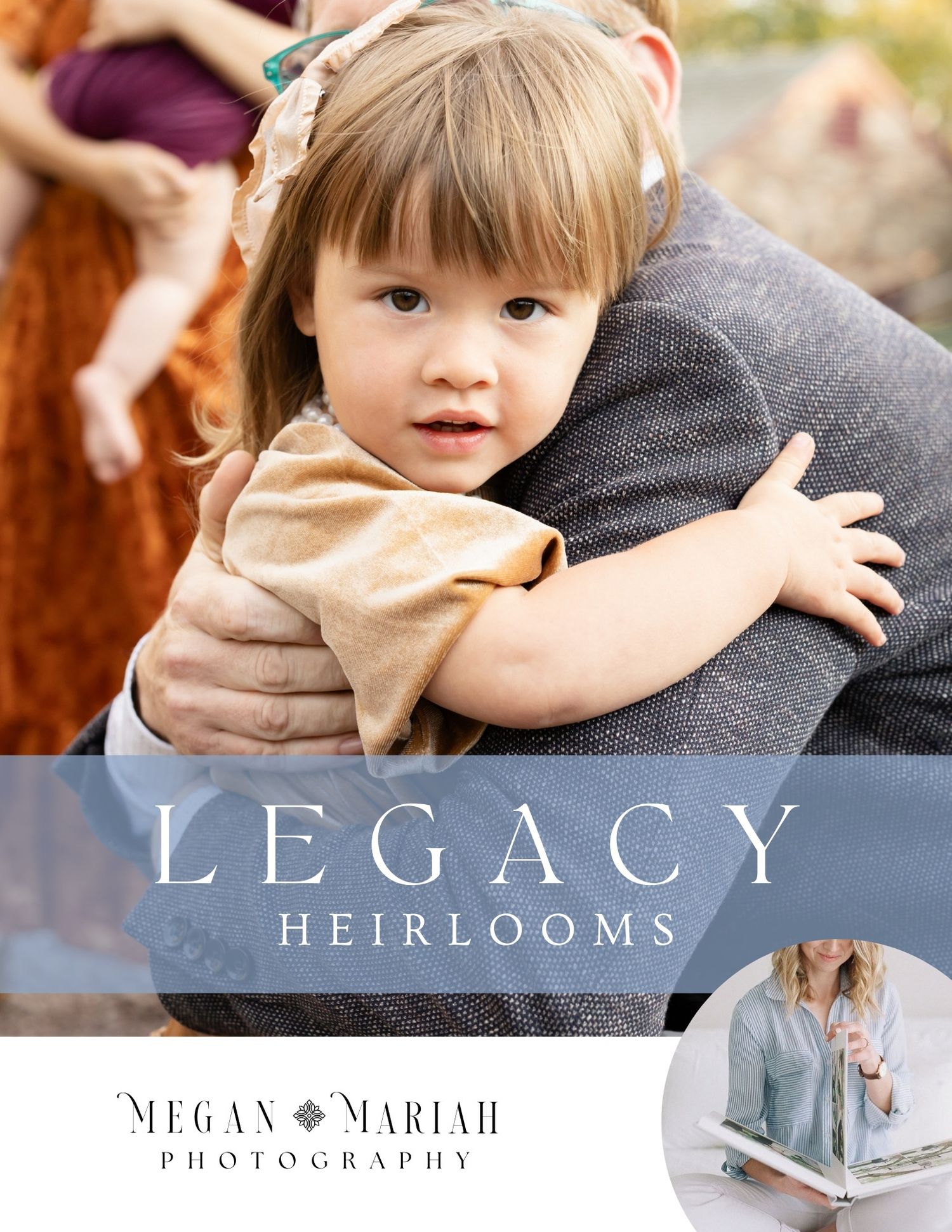 Photography business banner featuring gentle colors and refined typography.