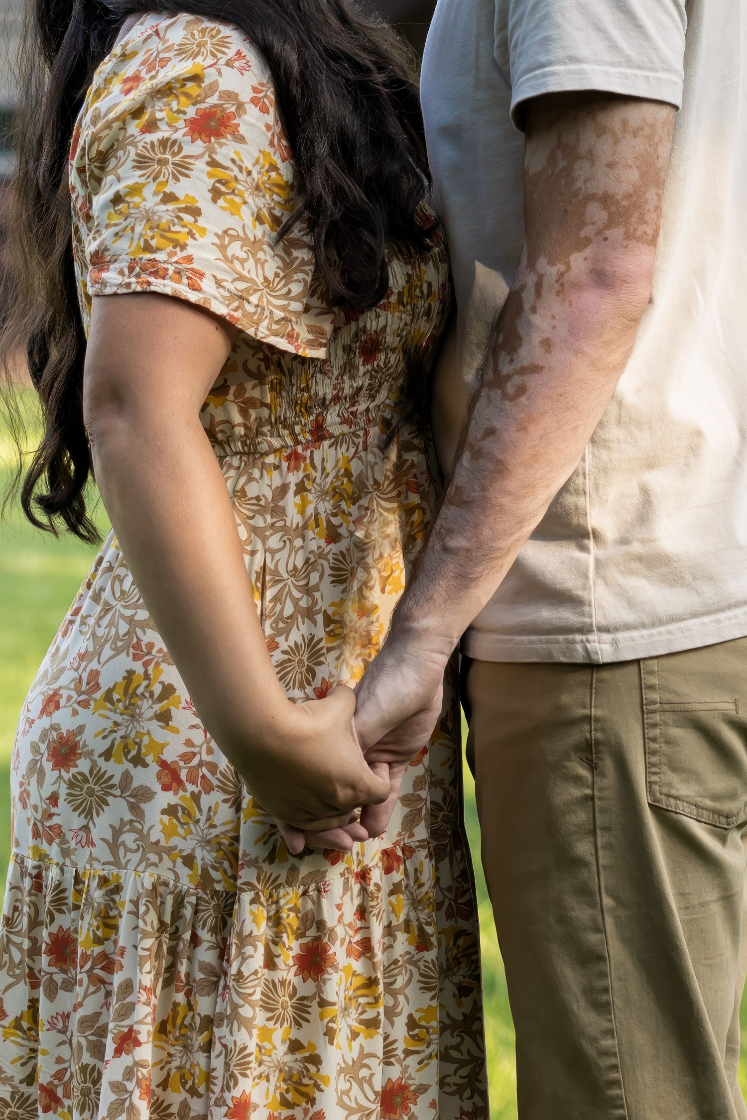 Artful detail of couple’s embrace – Lancaster PA luxury family photographer