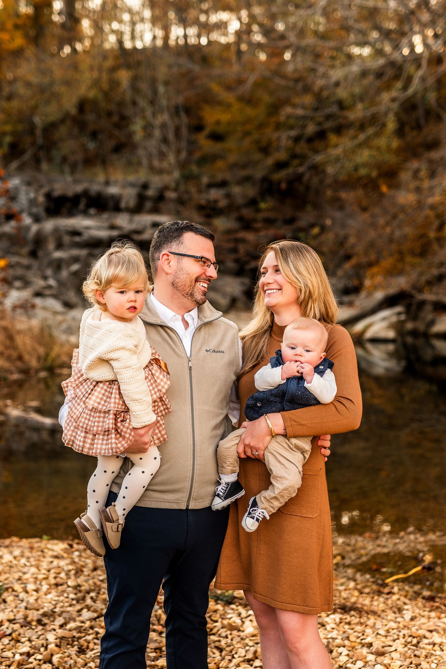 Fall mini photography session Clarksville Tennessee TN affordable family photographer Dover Fort Campbell Woodlawn Fall Photos Minis Creek