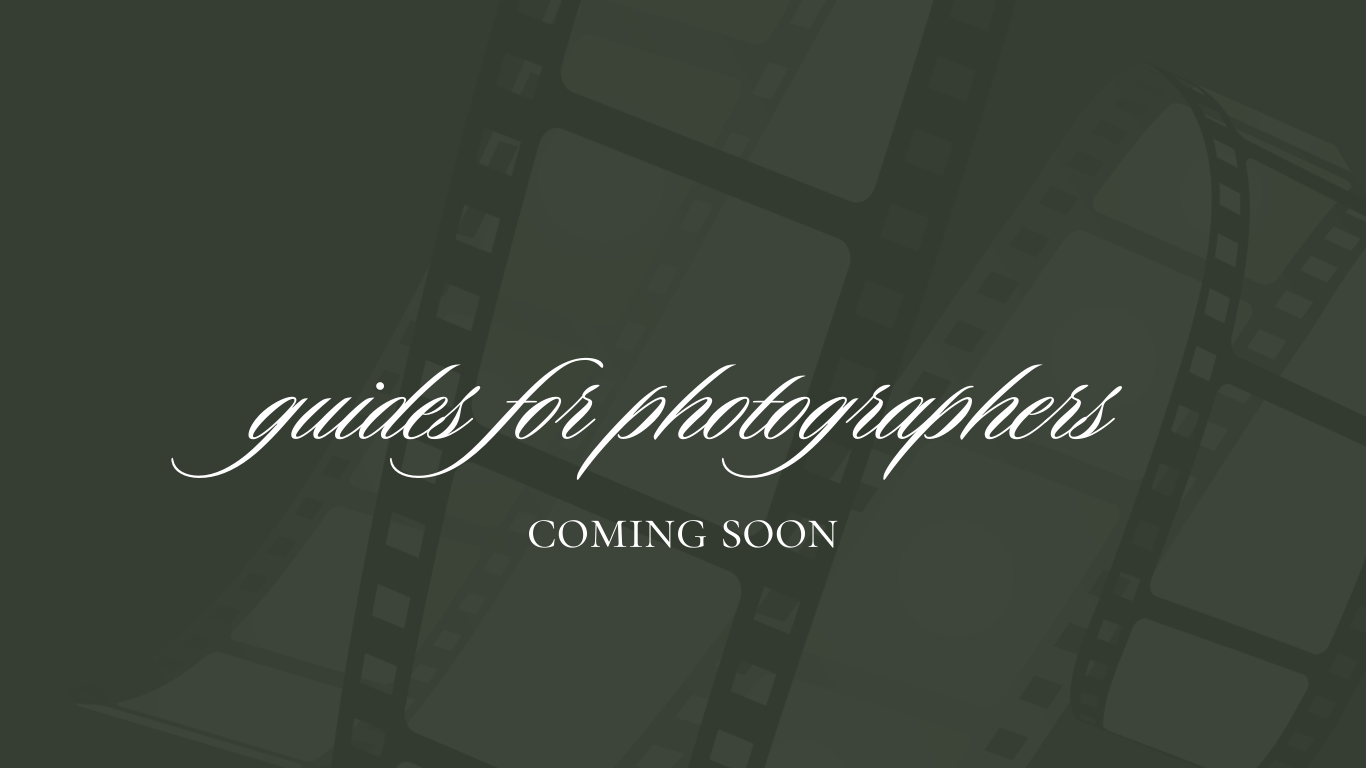 Educational Photography Guides coming soon