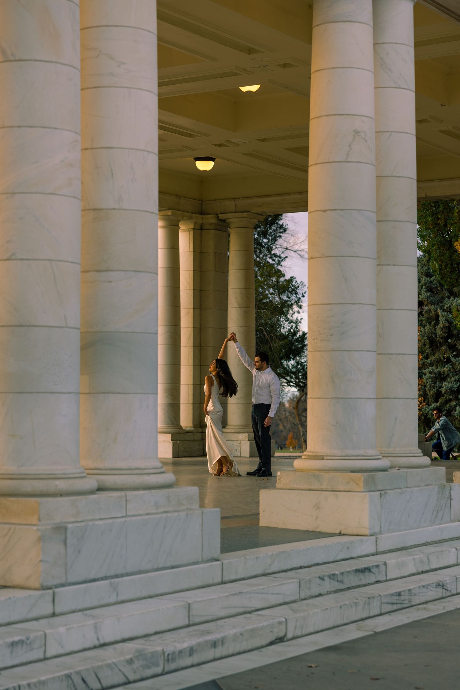 Northern Colorado wedding and couples photographer. Cheeseman Park with cinematic, romantic, and timeless photos.