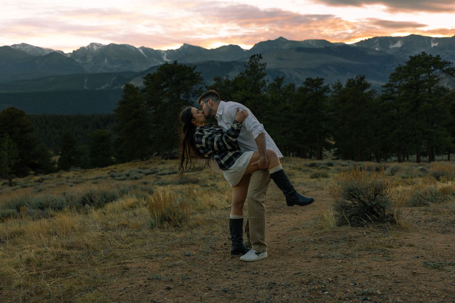 Northern Colorado wedding and couples photographer. Rocky Mountain National Park with cinematic, romantic, and timeless photos.
