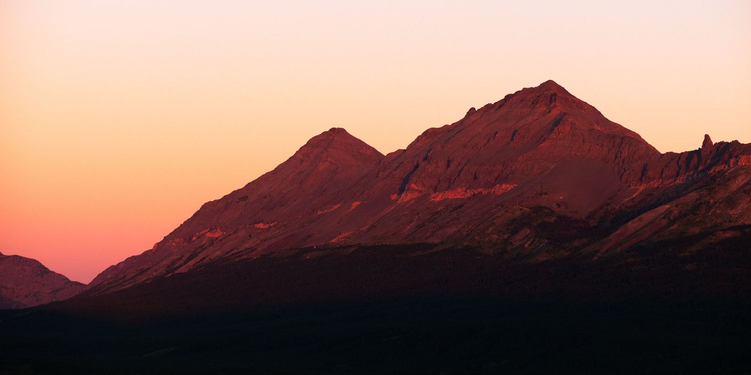 mountain sunset