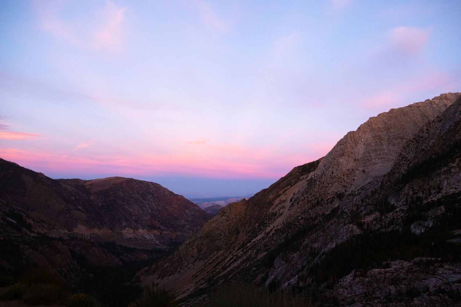 mountain sunset