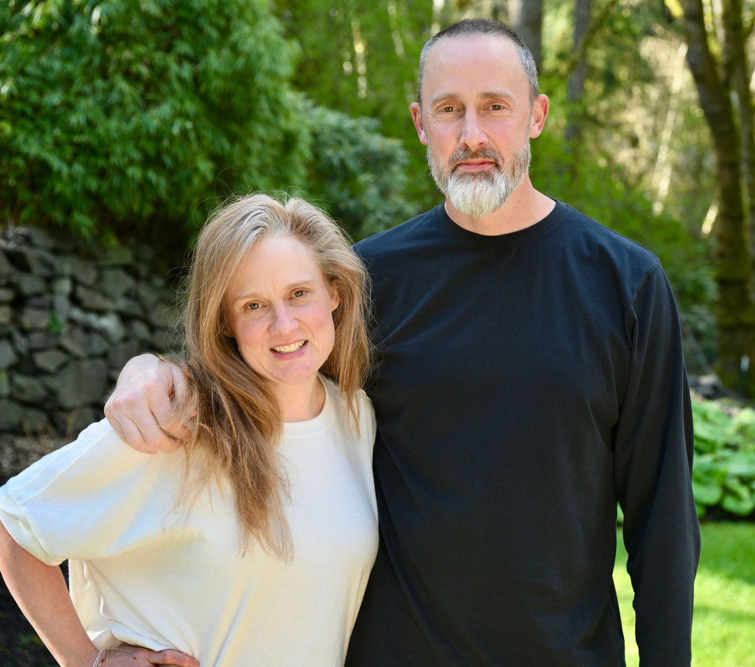 Family portrait session at private residence on Bainbridge Island. WA. Brother and sister.