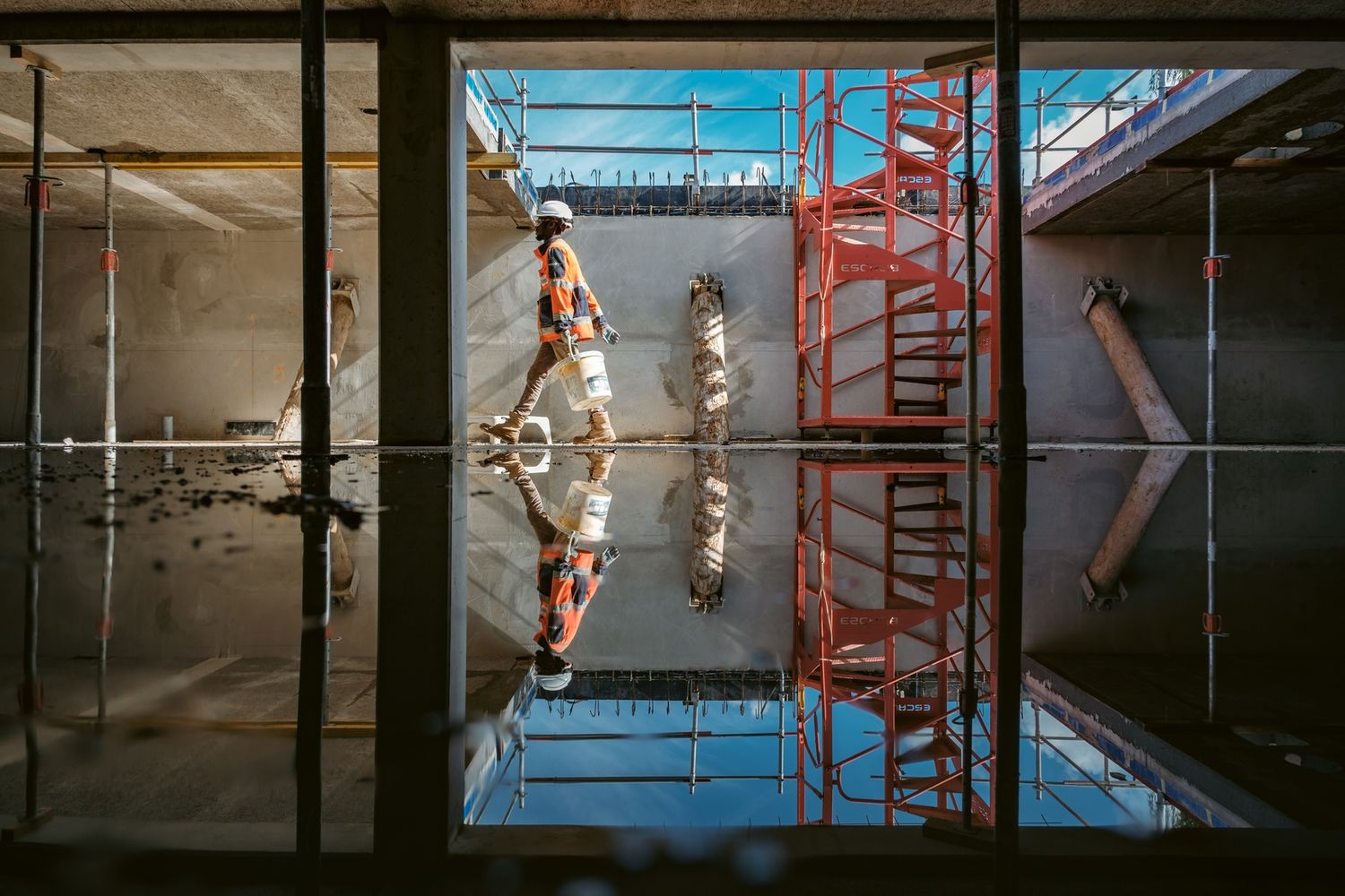 photographie de chantier de construction, par Gean Cartier