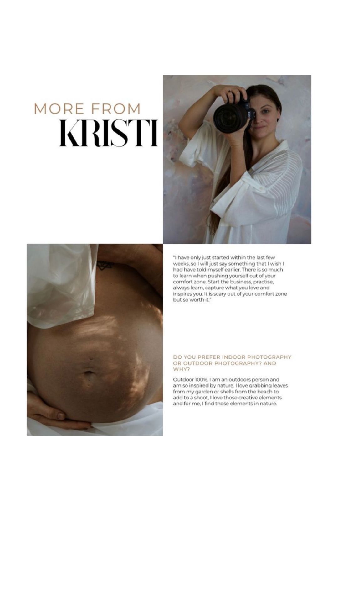 Pregnant belly wrapped in soft white silk fabric.