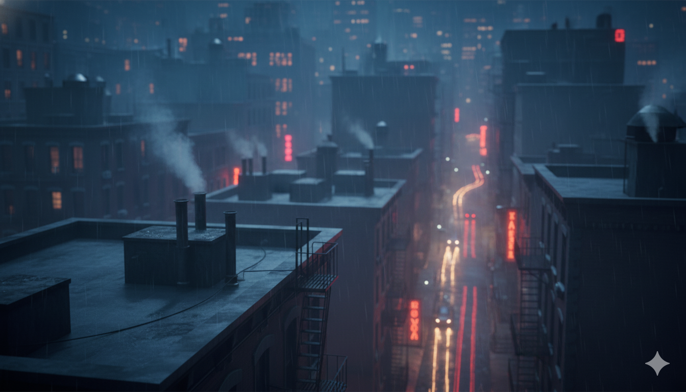 Dark city mood