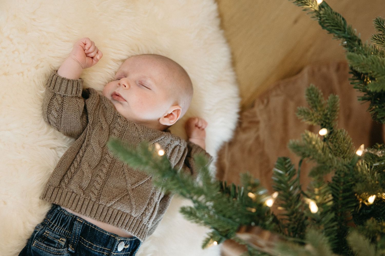 Holiday scene with evergreen decorations and cozy winter moments.