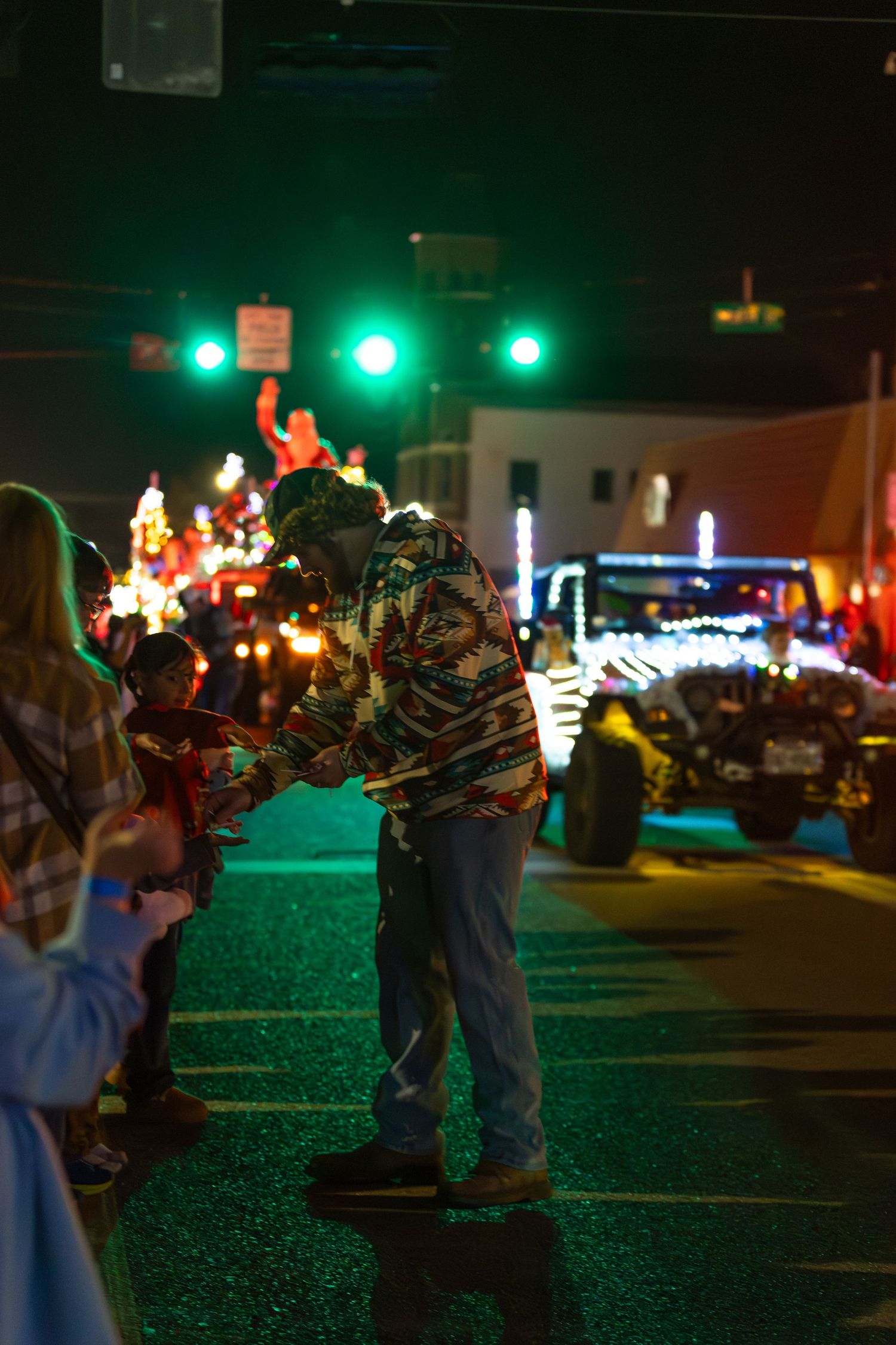 Night time photography at community event