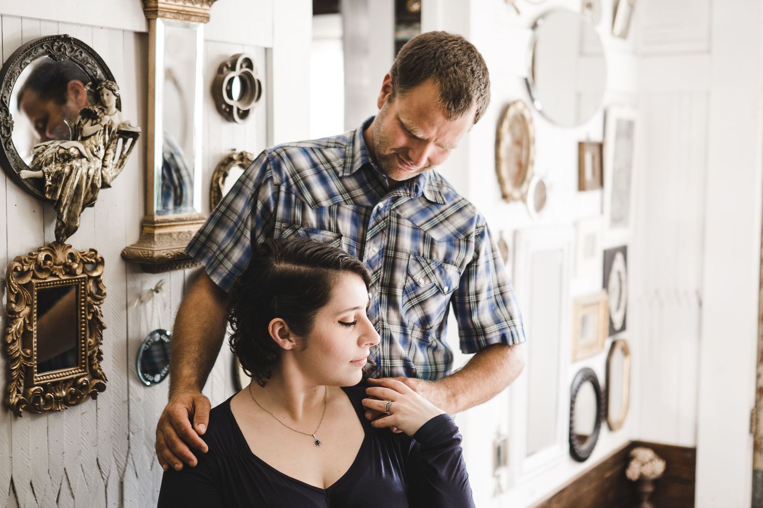 Portrait session of couple in Central Texas