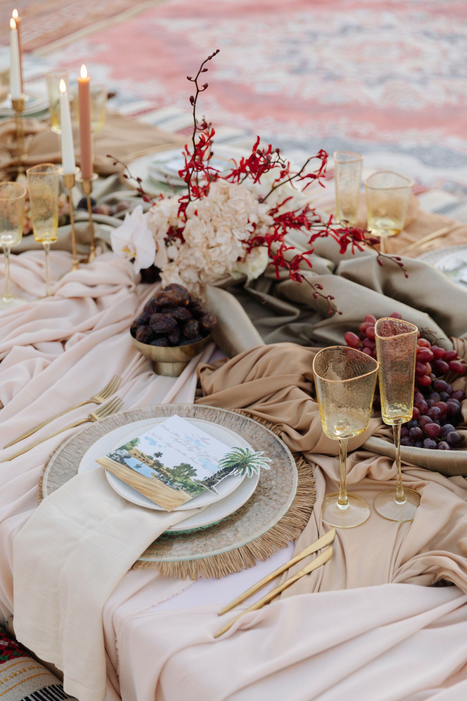 Elegant wedding table setting
