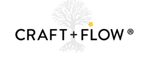 Craft and Flow registered trademark logo with a decorative bare tree illustration.