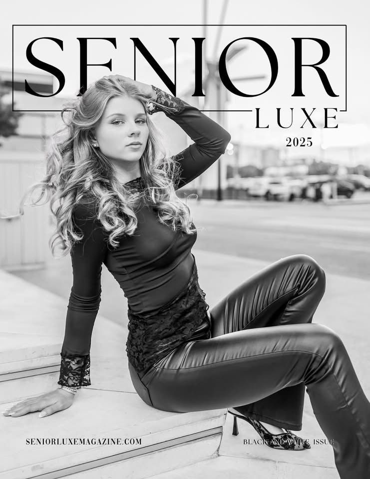 Black and white fashion editorial photos featuring leather pants and dramatic poses.