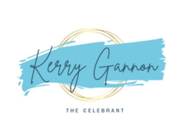 Signature sections of a digital document with initials and a celebrant title in light blue colors.