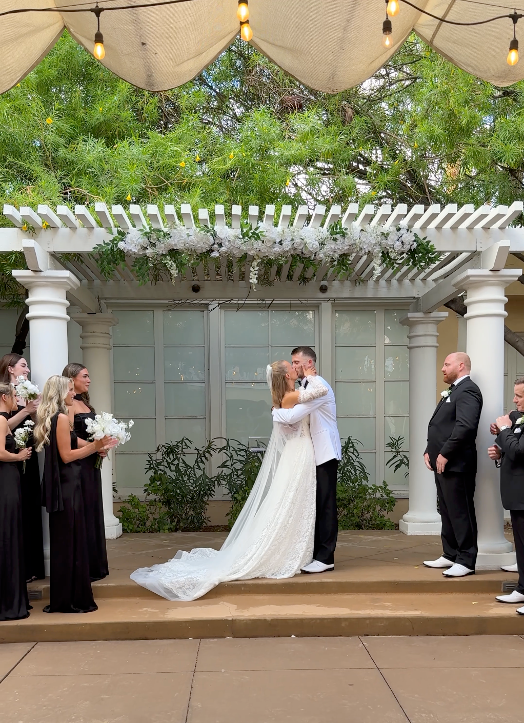 Candid behind-the-scenes wedding moments filmed on iPhone in Arizona