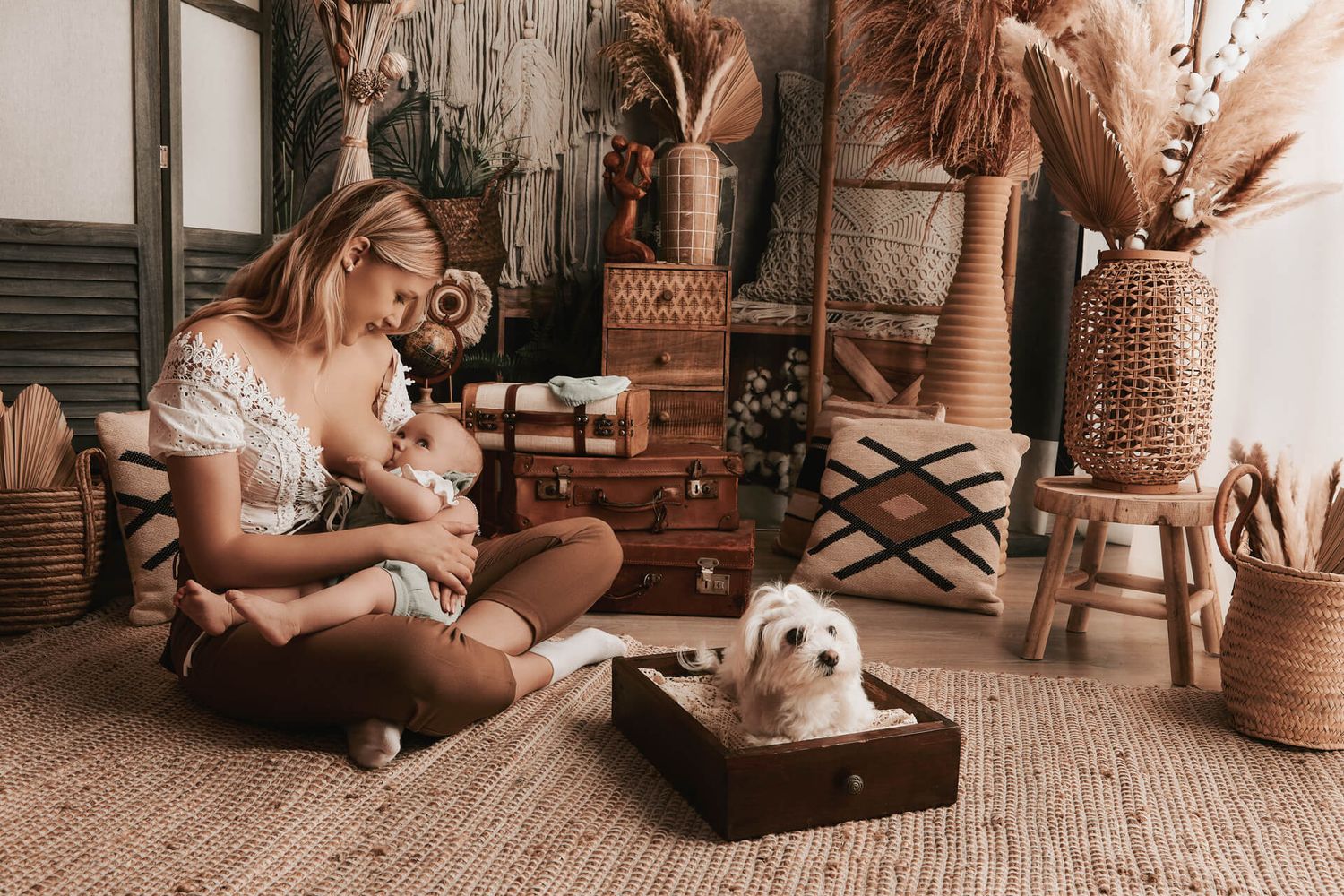 fotografia di famiglia a bruino torino - tema famiglia in stile boho