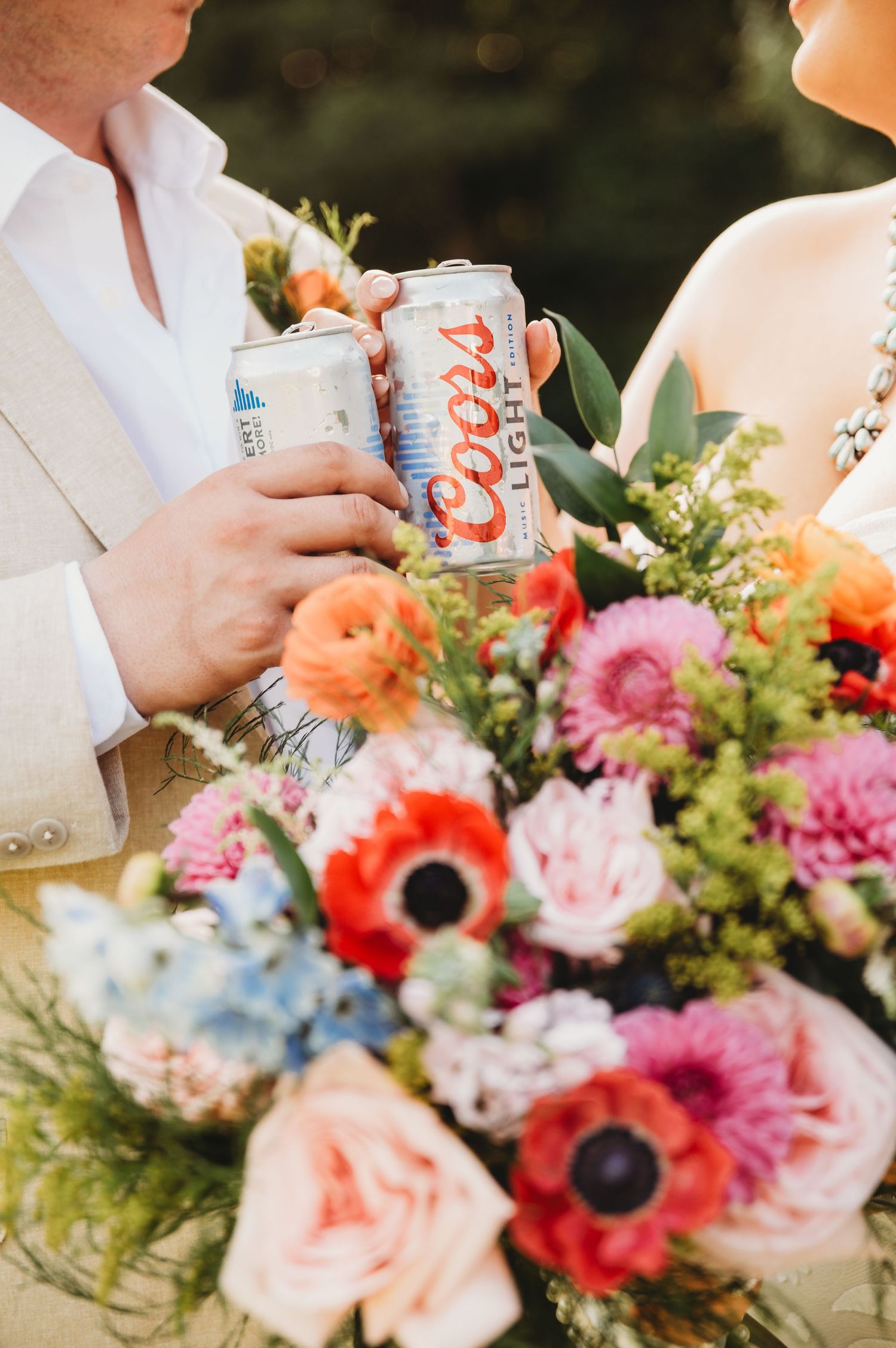 Colorful wedding bouquet photographed as a wedding day detail | East Texas wedding photographer