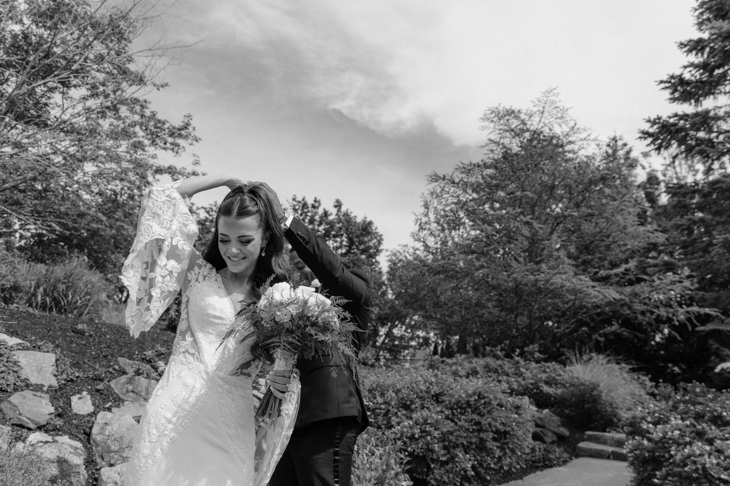 Documentary engagement session at Salve Regina in Newport RI captured by wedding filmmaker Julius Film Co.