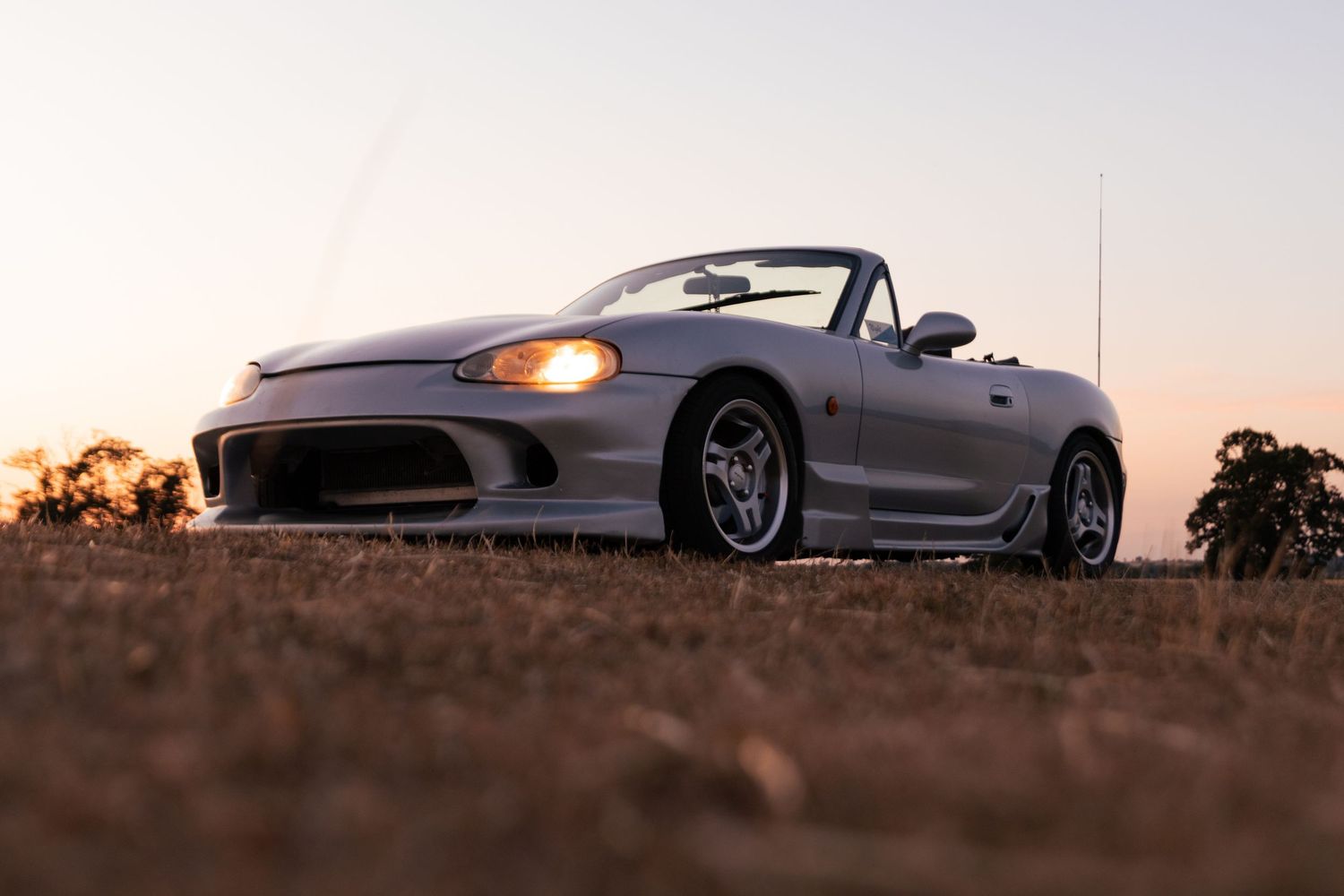 Mazda MX5 at sunset
