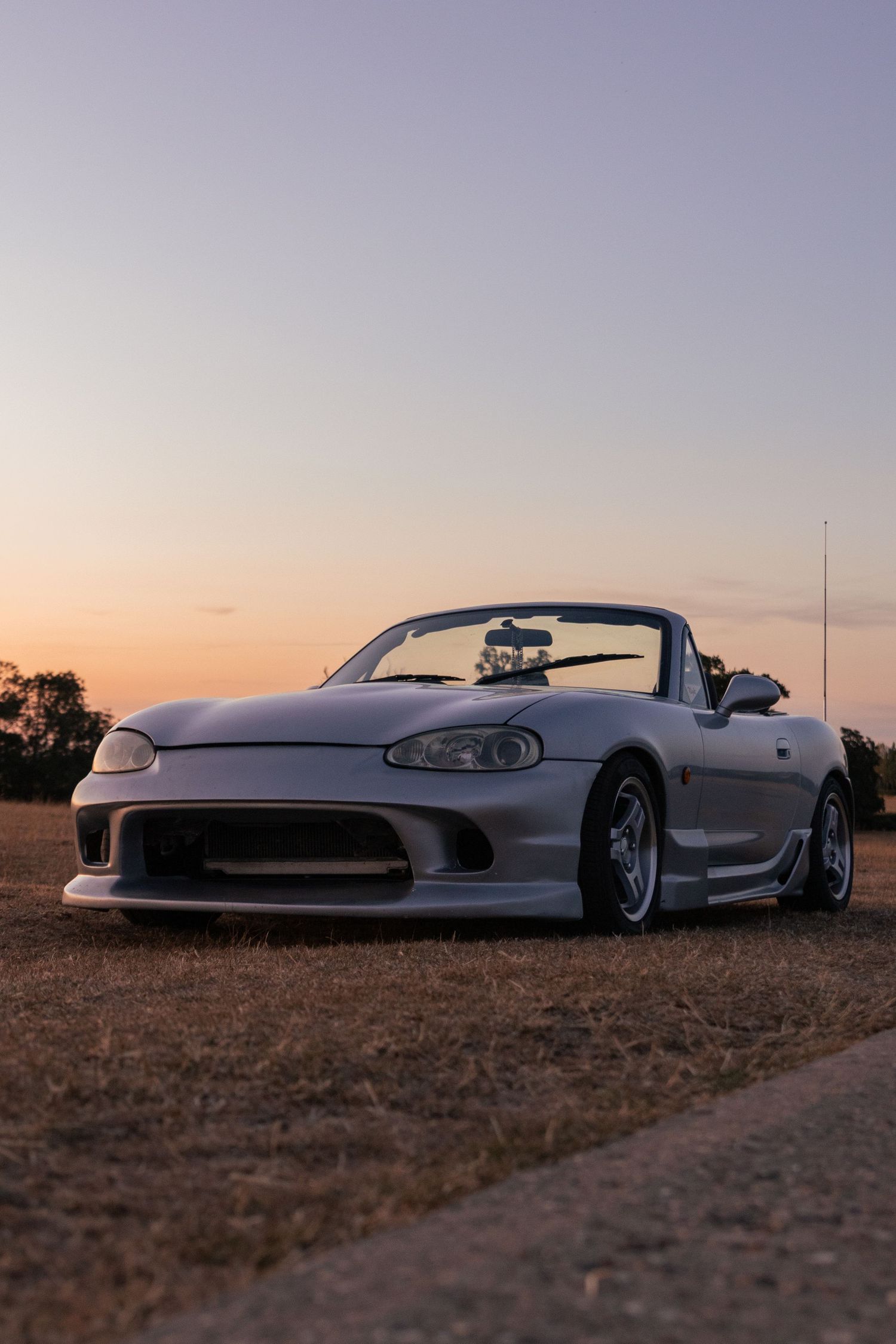 Mazda MX5 at sunset