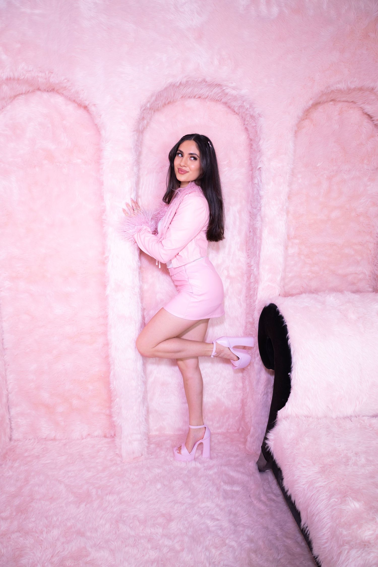 Creative themed set at a Las Vegas photography studio, perfect for portraits, fashion, birthdays, content creation, and editorial shoots.