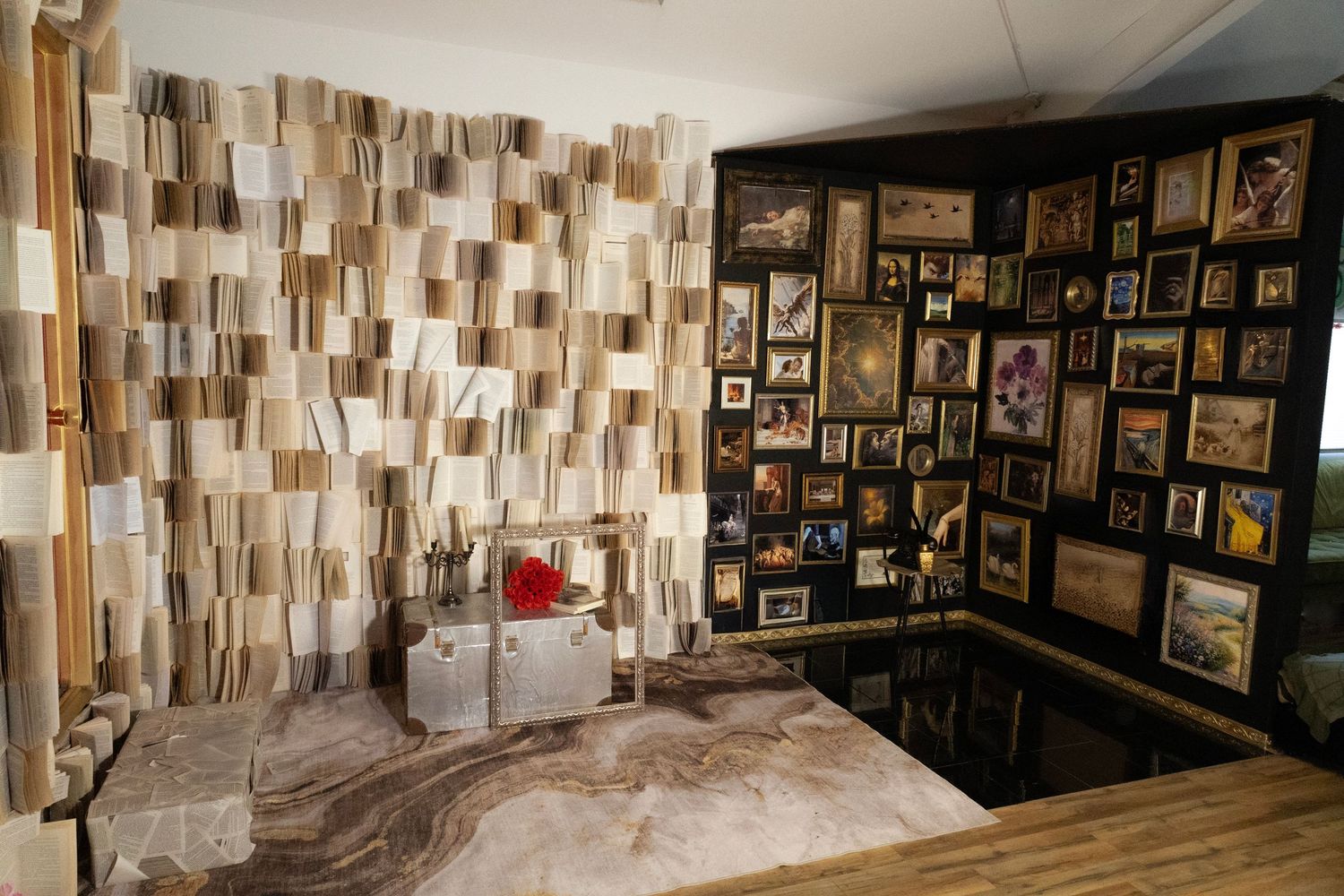 Creative themed set at a Las Vegas photography studio, perfect for portraits, fashion, birthdays, content creation, and editorial shoots.